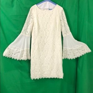Antonio Melani Dakota Dress Lace Bell Sleeve Sz 12